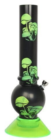 Acryl Bong "Mushroom" grün 33,5cm