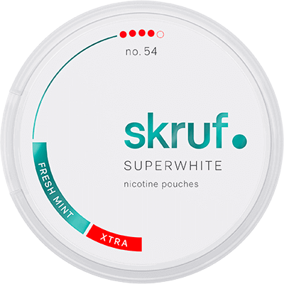Skruf Superwhite no.54 Fresh Mint Xtra Strong ●●●● *SWE VE10