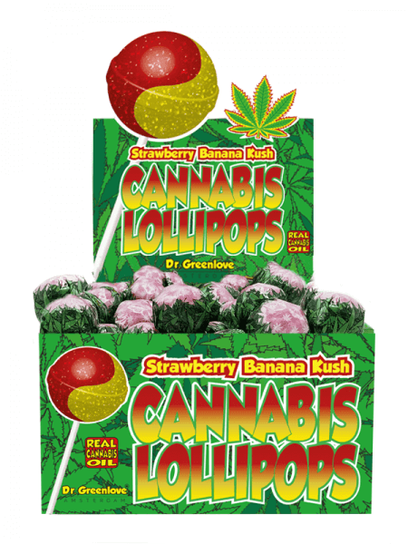 DG Cannabis Lollipops „Strawberry Banana Kush"