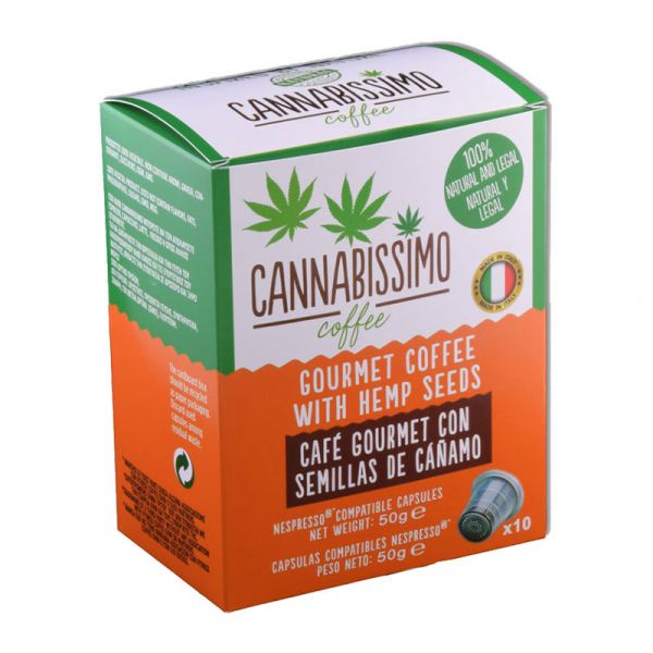 MHD 03.2020 Cannabissimo Hanfkaffeekapseln (10 Stk.)