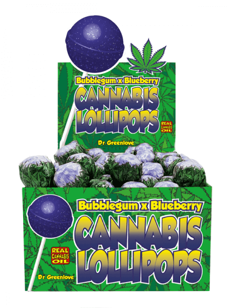 DG Cannabis Lollipops „Blueberry“