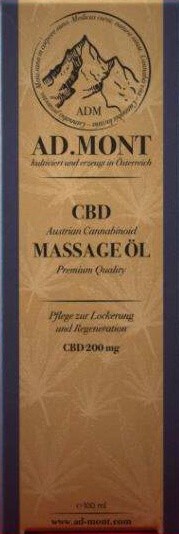 B-Ware AD.MONT CBD Massageöl (100 ml)