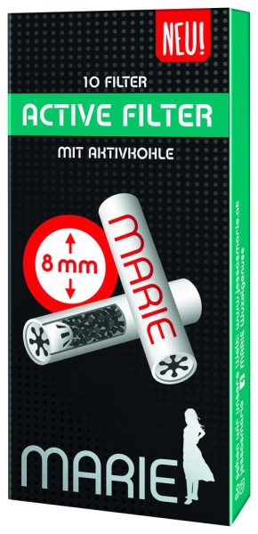 Marie Active Filter mit Aktivkohle 8mm 25/10