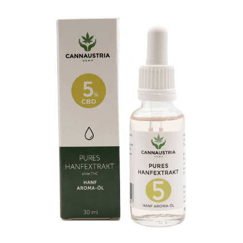 MHD 11.22 CannAustria pures Hanfextrakt 5 % - 30 ml ohne THC