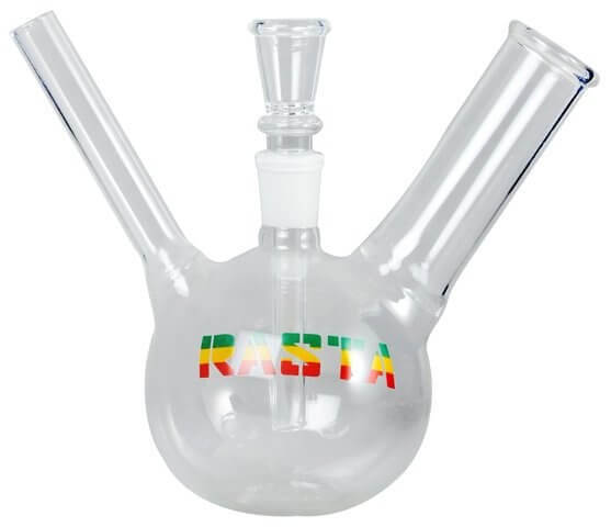 Glasbong Rasta bauchig 18 cm