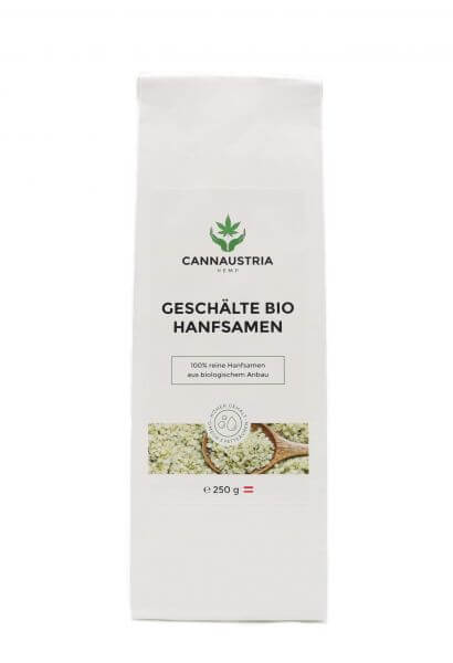 MHD 23.11.2023 CannAustria BIO Hanfsamen geschält & verzehrfertig (250 g)