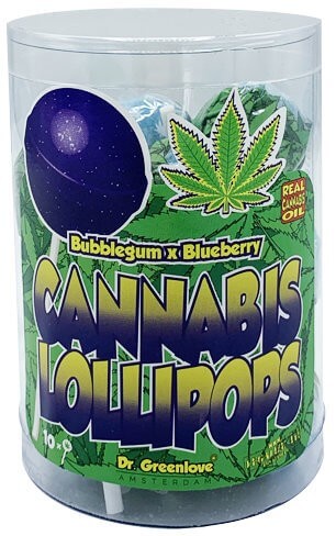DG Cannabis Lollipops „Blueberry Haze" 10 Stk.
