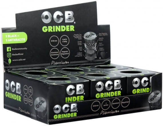 OCB Grinder Schwarz / Gun 6 Stk.