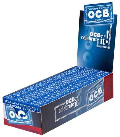 OCB blau Gummizug - 25 Stk. à 100 Blatt