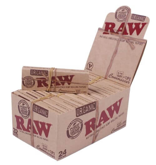 RAW Organic 1 1/4 Connoisseur + Tips